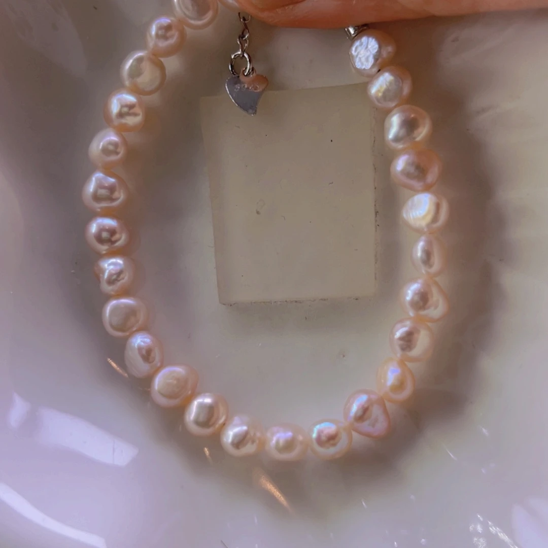淡水珍珠手绳合金