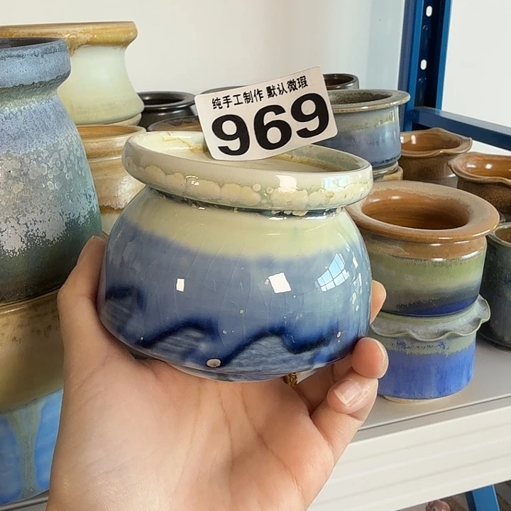 景德镇手工陶瓷盆 口7