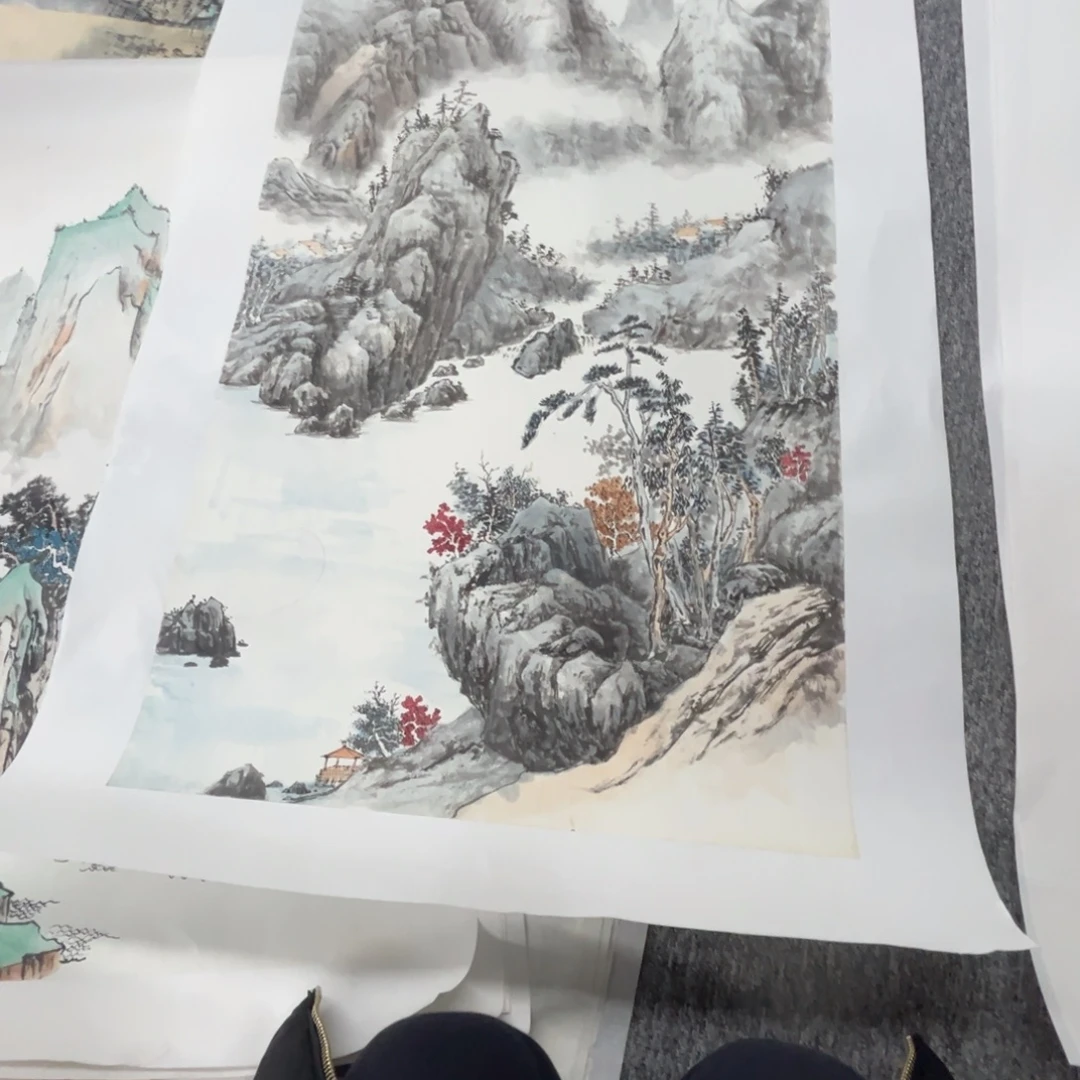 陵***框国画绘画作品多次参加100.50