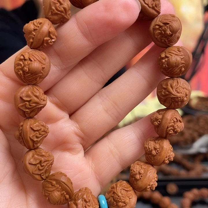 手串/手链橄榄核龙纹桃核