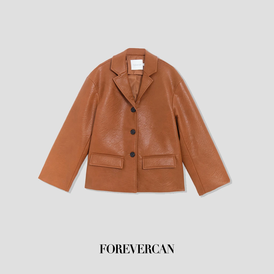 FOREVERCAN“明尼苏达”高蛋白皮西装外套SC22135