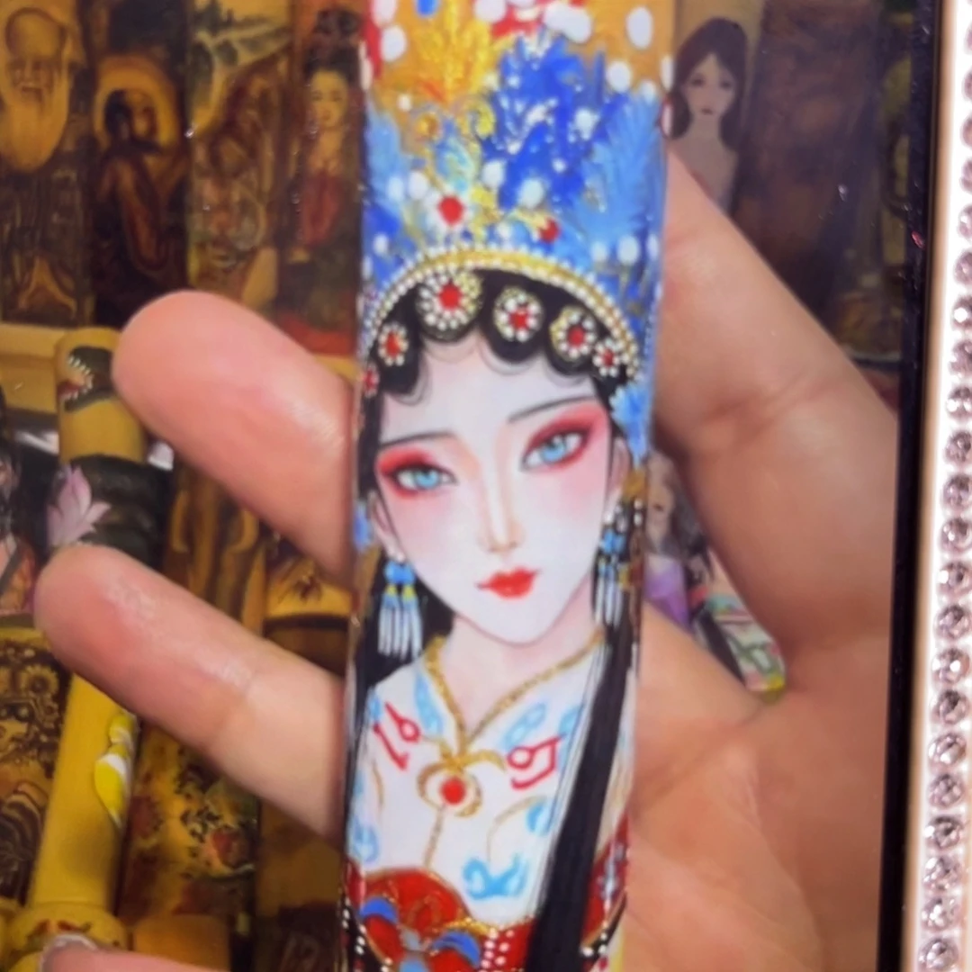 竹青*实心竹文玩手把件
