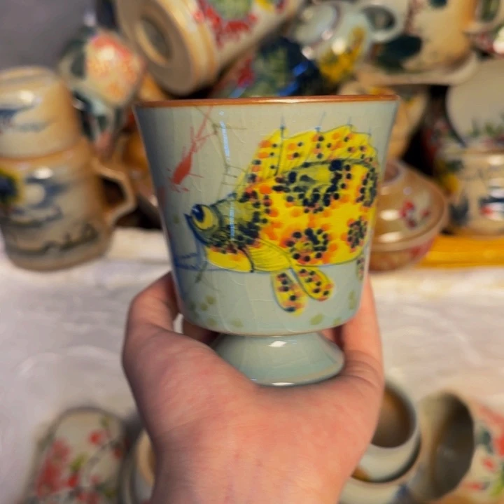 瓷片景德镇陶瓷手工手绘