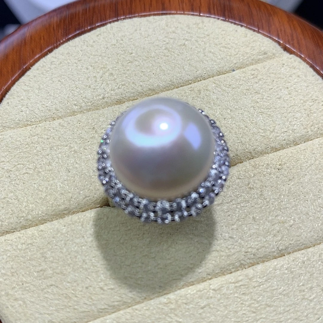淡水珍珠合金戒指