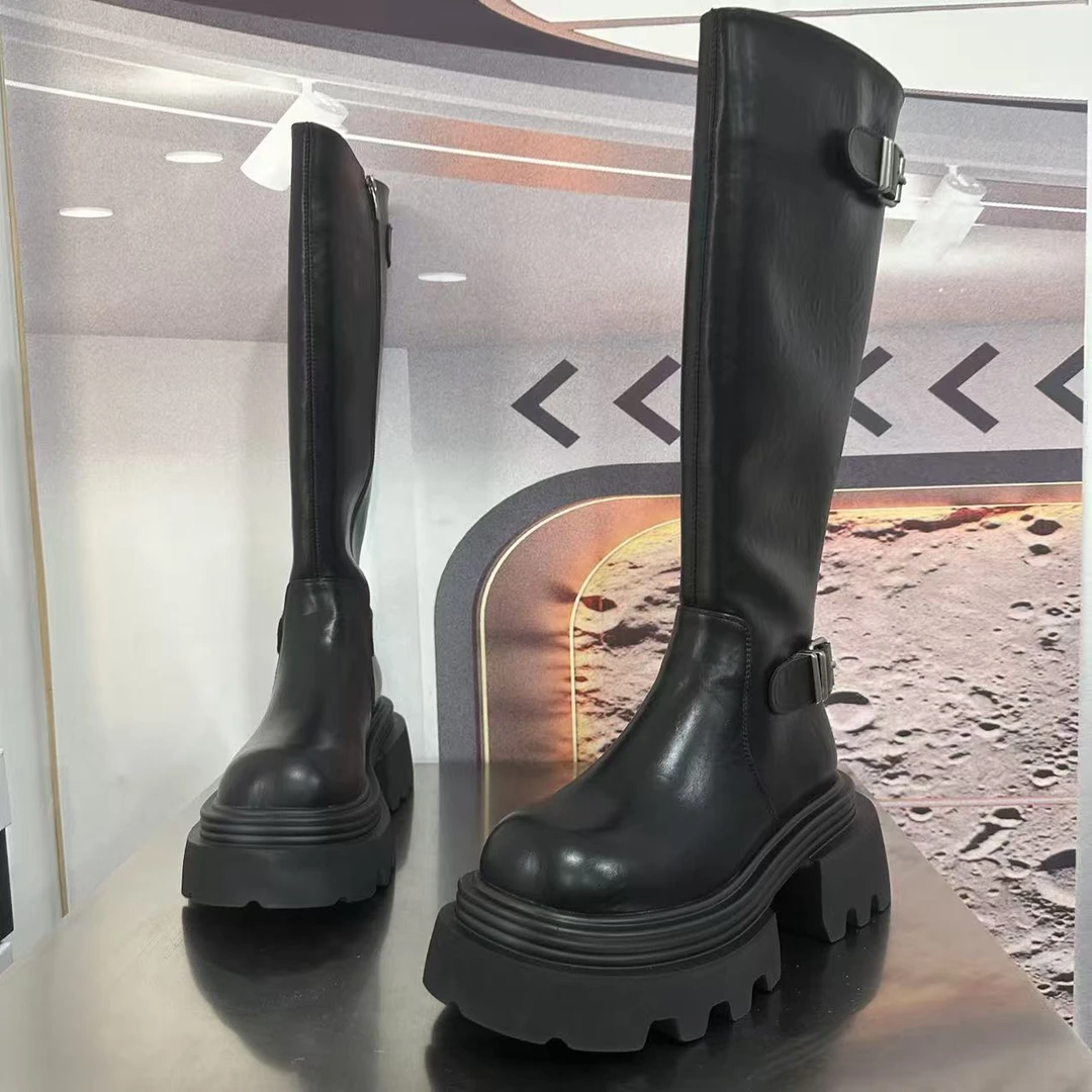 828-23上新款2025长筒爆款精品长筒时装靴子百搭骑士靴