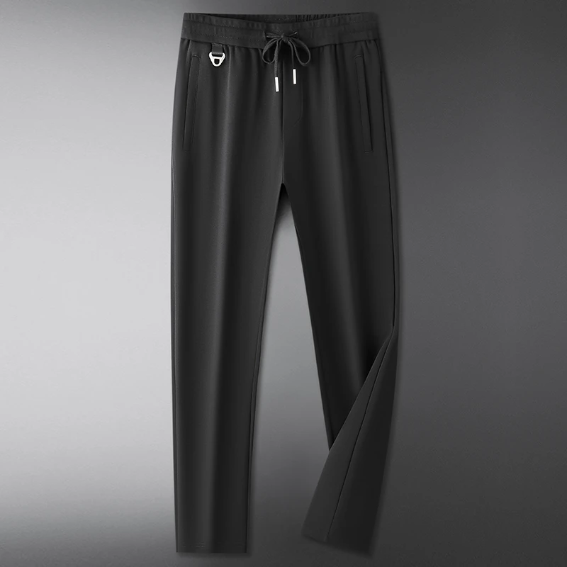 2025新款休闲裤户外速干裤弹力裤子大码男士直筒宽松透气长裤