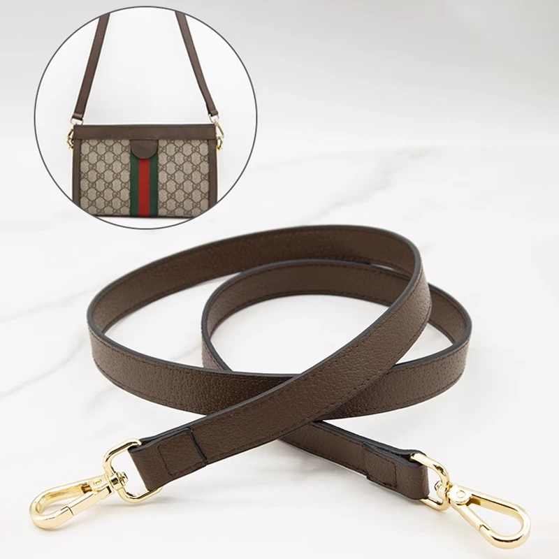 适用虎头包肩带配件古驰夹子包带替换gucci真皮ophidia托特包肩带
