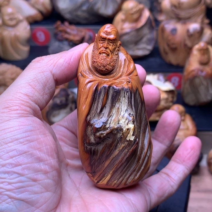 柏木（崖柏）崖柏陈化料手把件