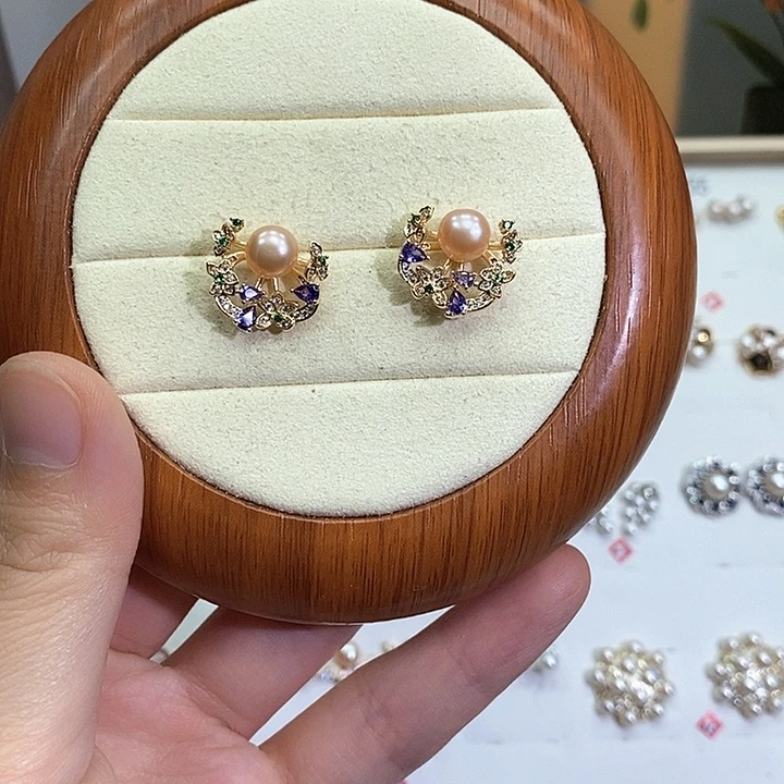 未镶嵌耳饰淡水珍珠