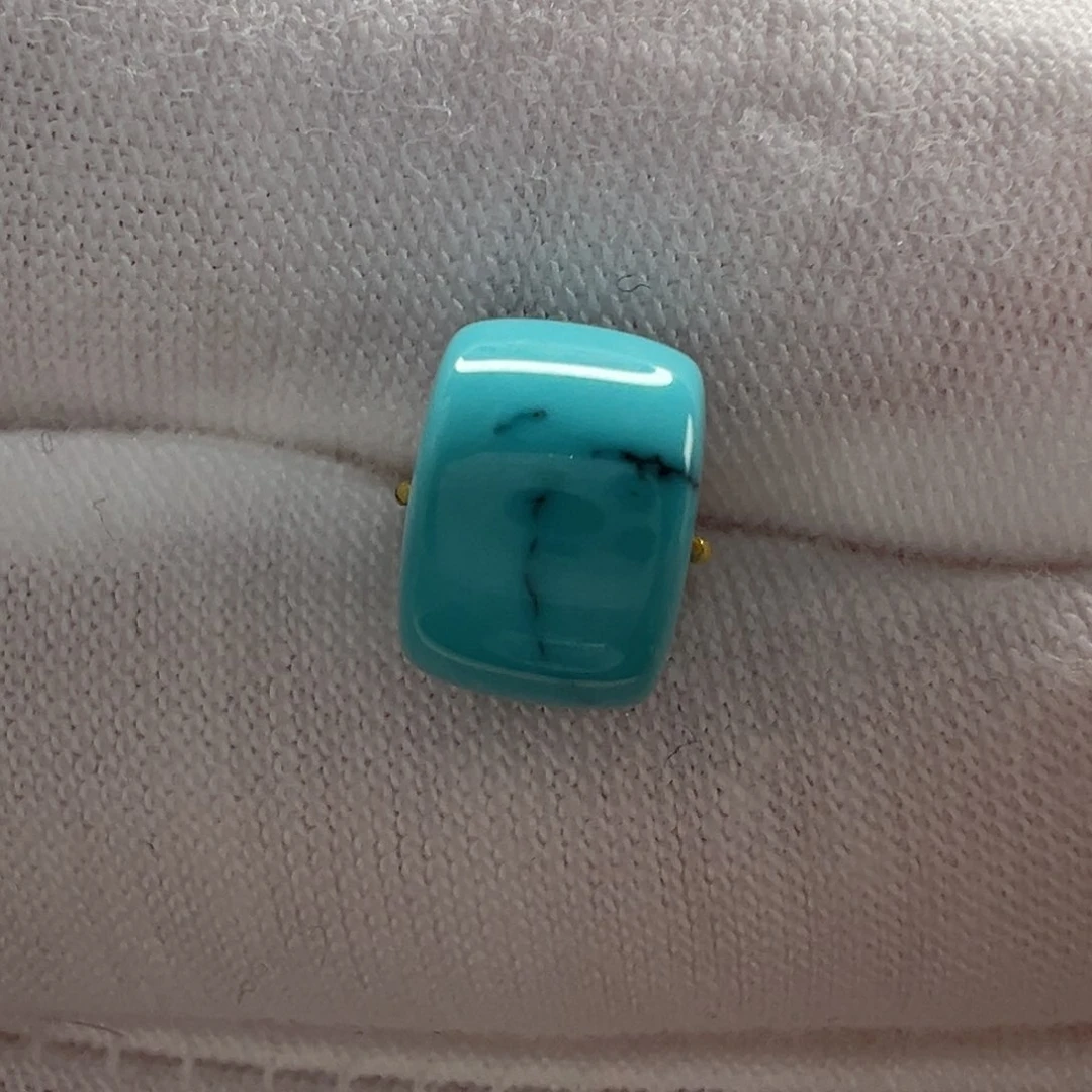 未镶嵌绿松石直切珠9*6.4