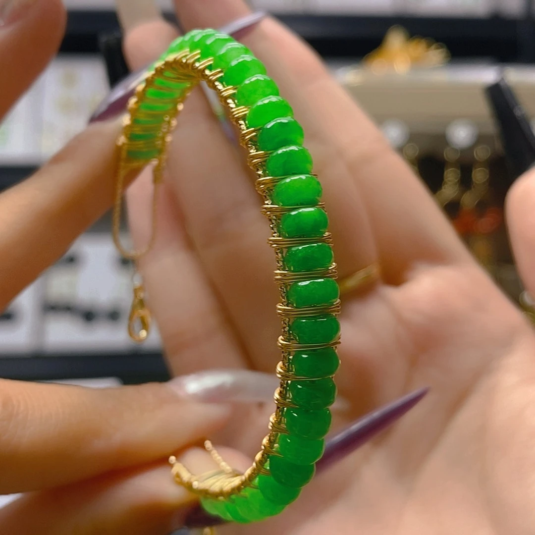 翡翠合金耳饰翡翠