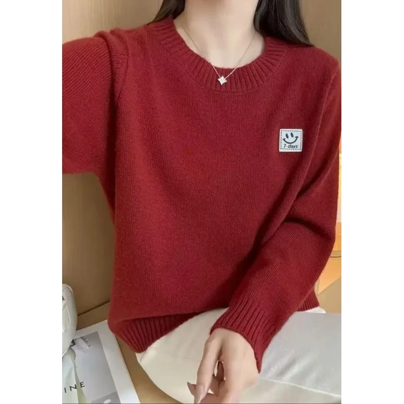 品质/浣熊羊毛/软糯舒适/笑脸套头长袖A351