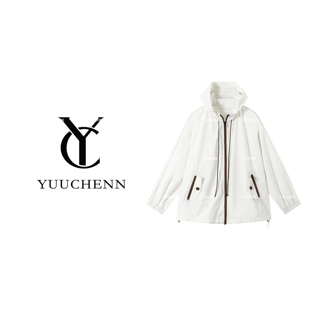 YUUCHENN高级感连帽外套女秋季宽松潮流时尚上衣CZ-25MZ-26305