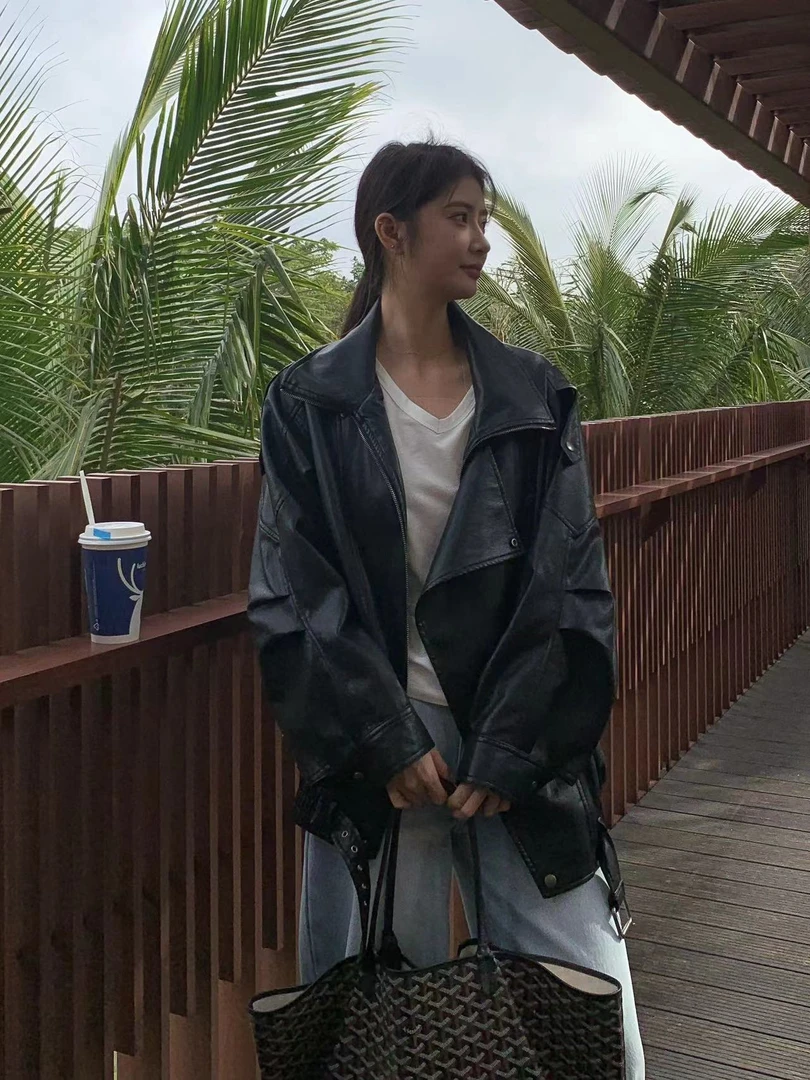 （春款）Ersan#潮流皮衣外套#7272