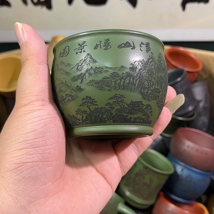茶杯紫砂全手工紫砂主人杯