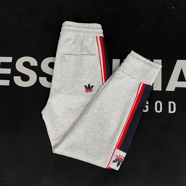 秋冬新款运动棉百搭舒适宽松纯色侧边条时尚卫裤【8806】