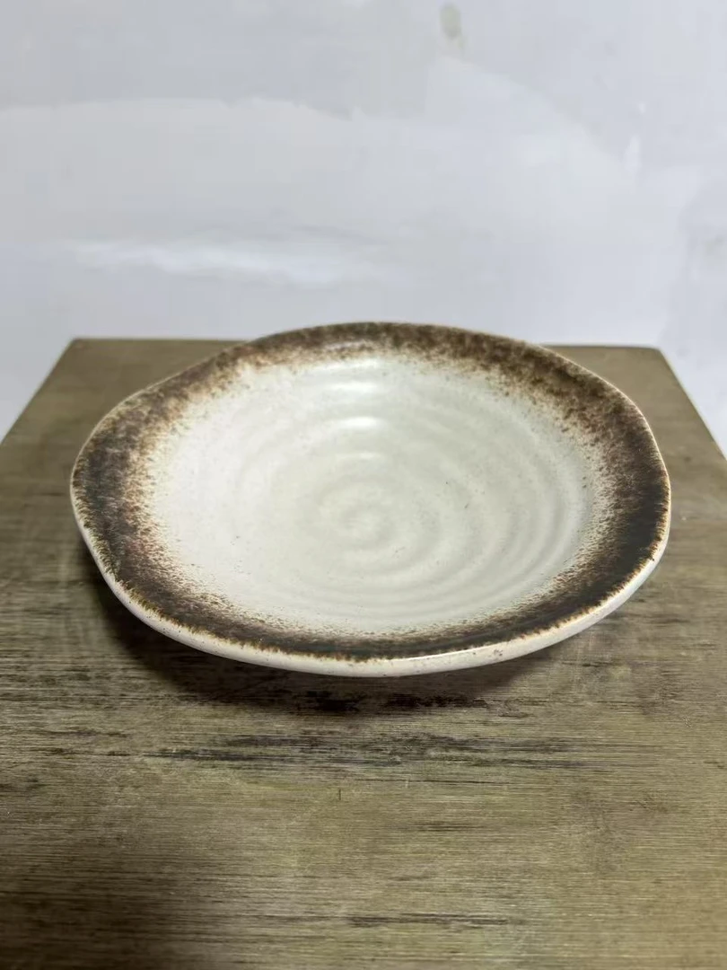 苔藓球花盆陶瓷中式桌面摆件水培盆 要白色要备注默认发黑色