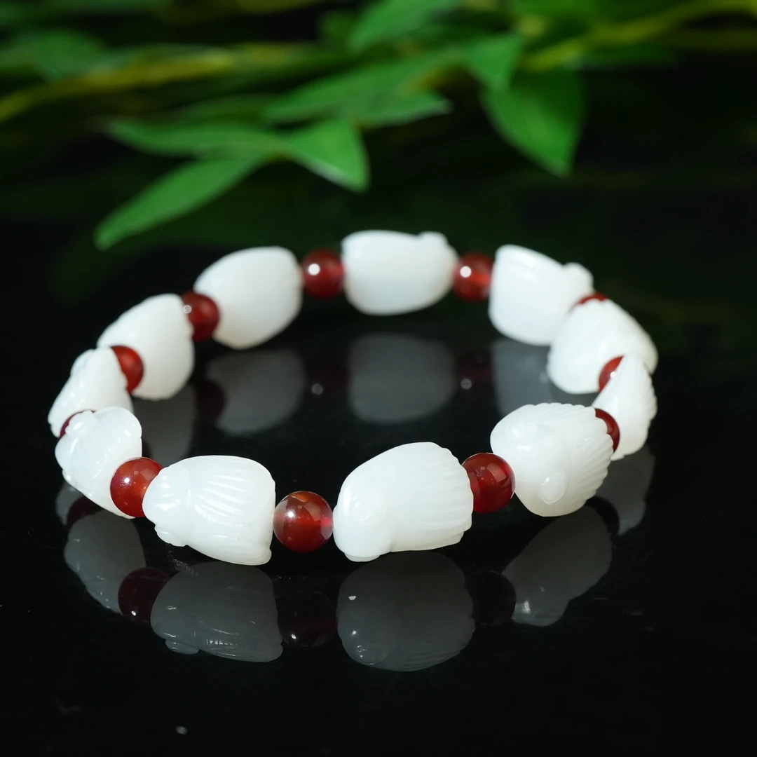 清代和田玉蝉形手串【华豫之门】ZDW250122045