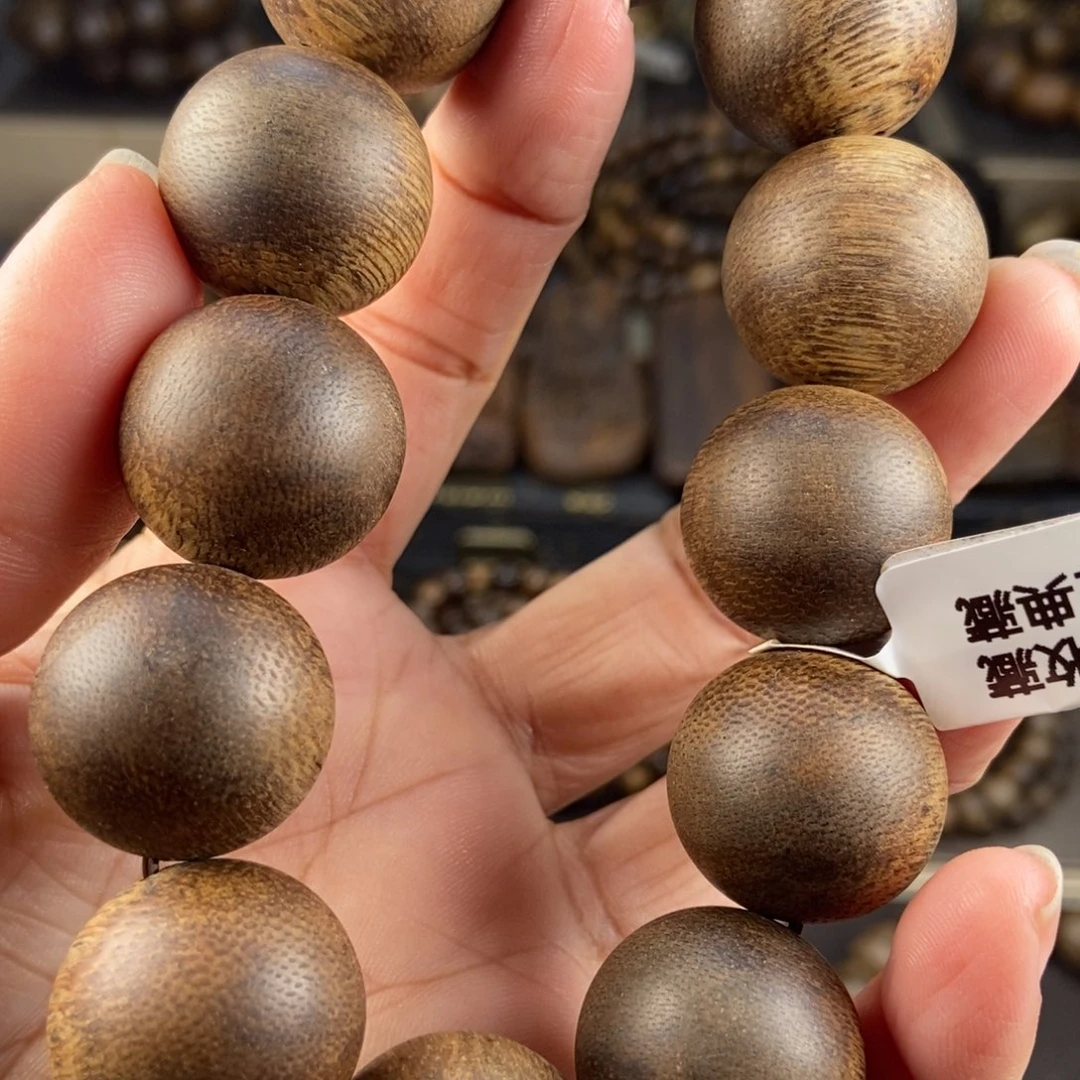 沉香手串陌*人越南芽庄白棋楠