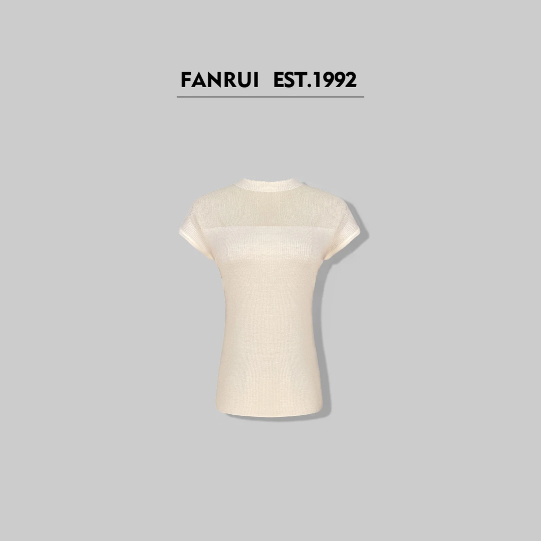 FANRUI/泛芮「循环心动」小众洋气百搭高级感短袖T恤XY14902