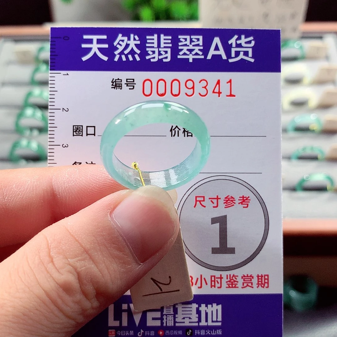 翡翠未镶嵌戒指21号