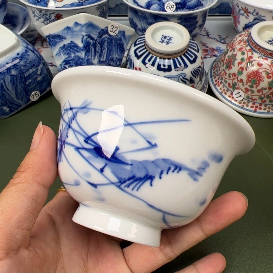 陶瓷景德镇纯手工纯手绘茶具木木77