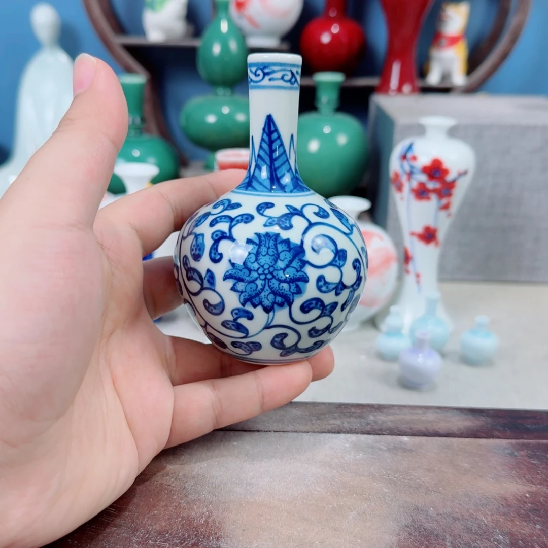 陶瓷手工小花器摆件