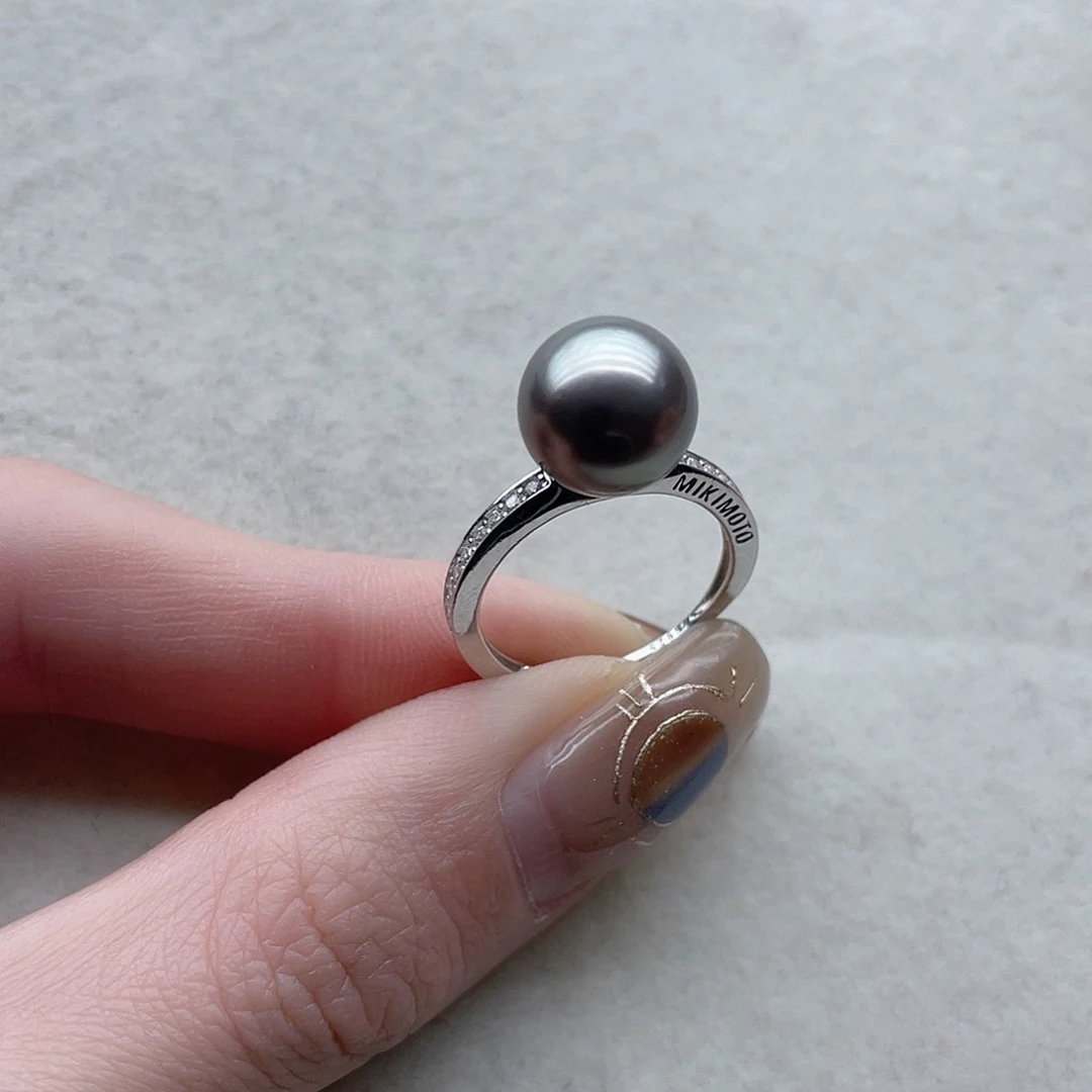 戒指93海水珍珠银S925镶嵌