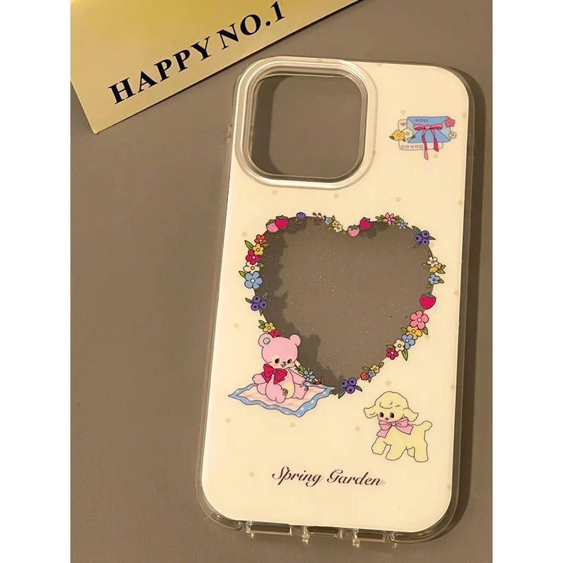 BANCA爱心动物花朵适用iphone16/15苹果14手机壳华为vivo小米oppo