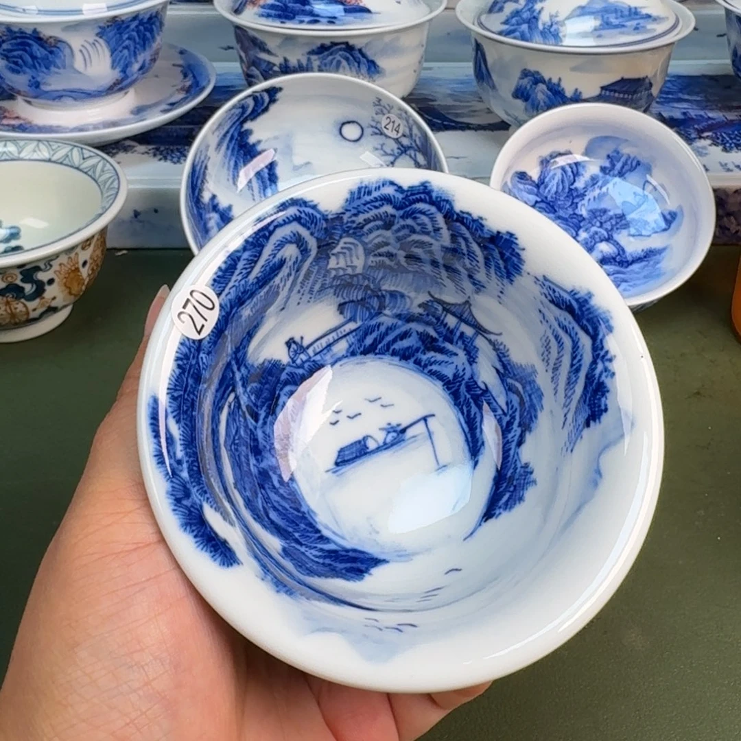 景德镇纯手绘茶具圆圆270