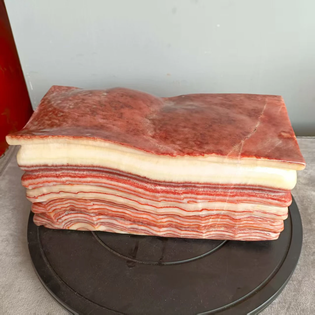广西猪肉石家居办公礼品装饰摆件天然奇石观赏石五花肉原石摆件
