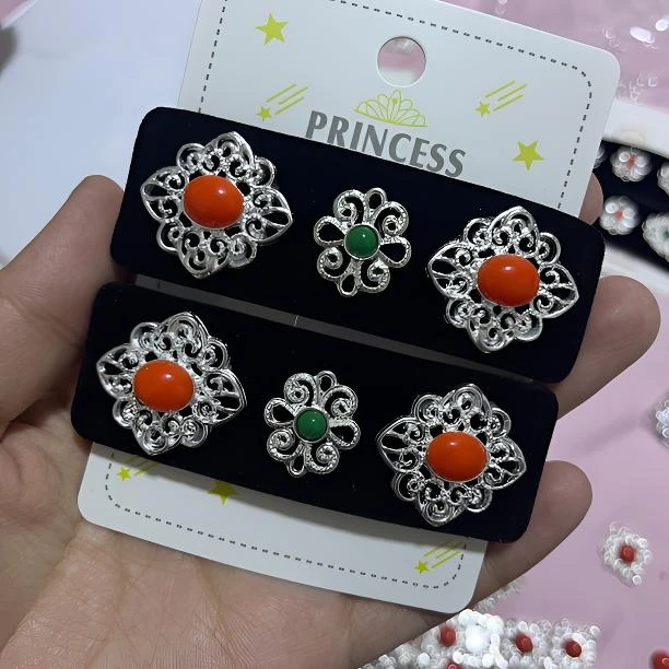 气质发夹蒙古元素优雅儿童黑色发卡蒙古族时尚发卡一对网红百搭