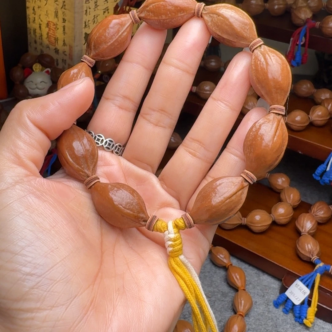 手串橄榄核17/29小尺寸老核原皮 梅林铁核