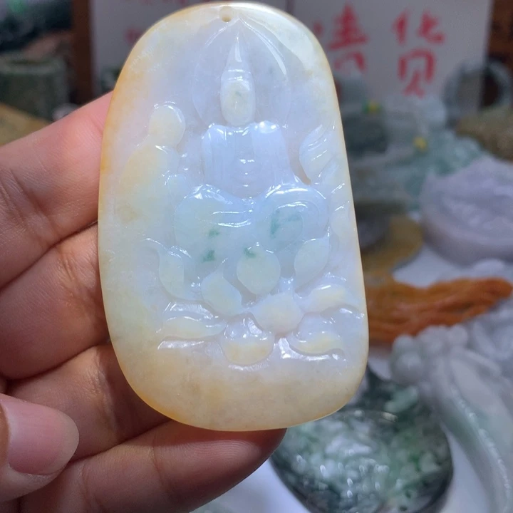 翡翠未镶嵌颈饰保真天然A货翡翠