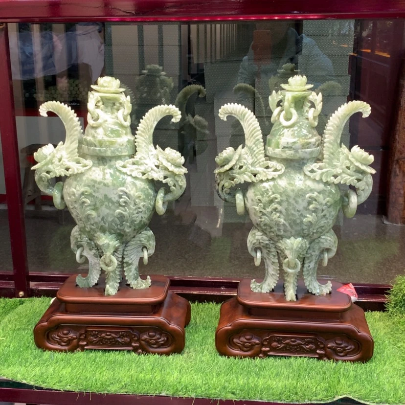 【闪购商品】蛇纹石玉摆件覆膜未镶嵌