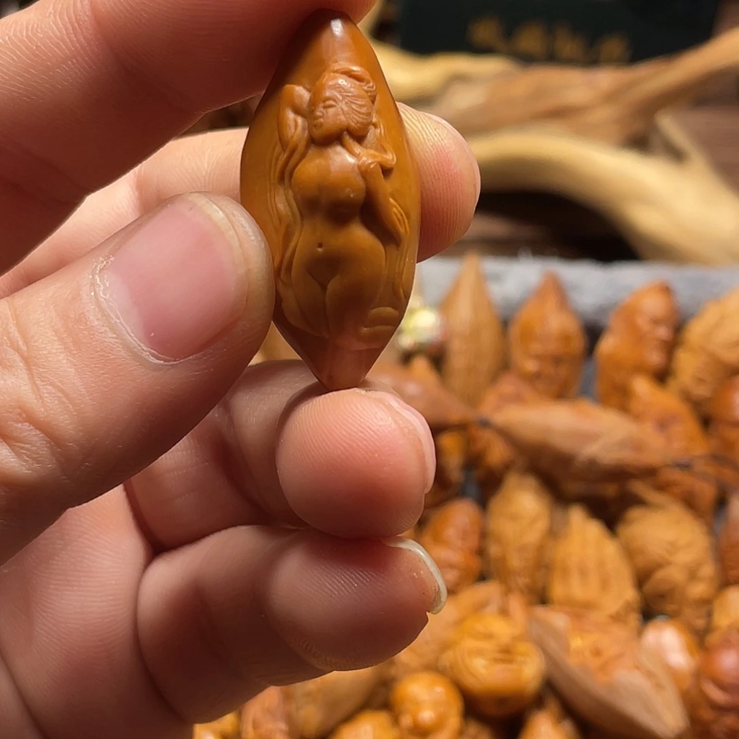 橄榄核手串/手链浮雕飞天美女236