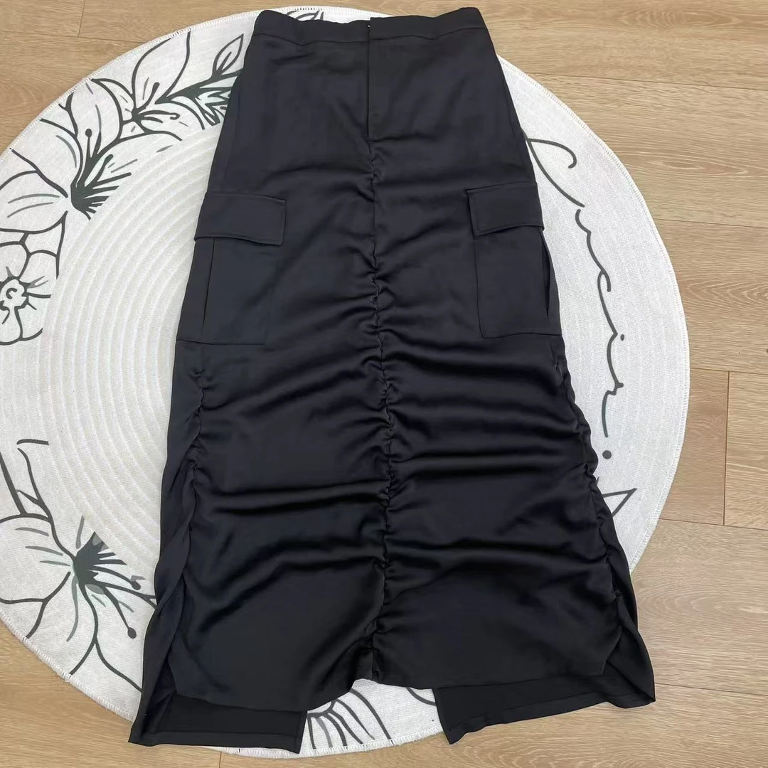 25褶皱打揽设计感超绝高级风质感气质高端半身裙25061348