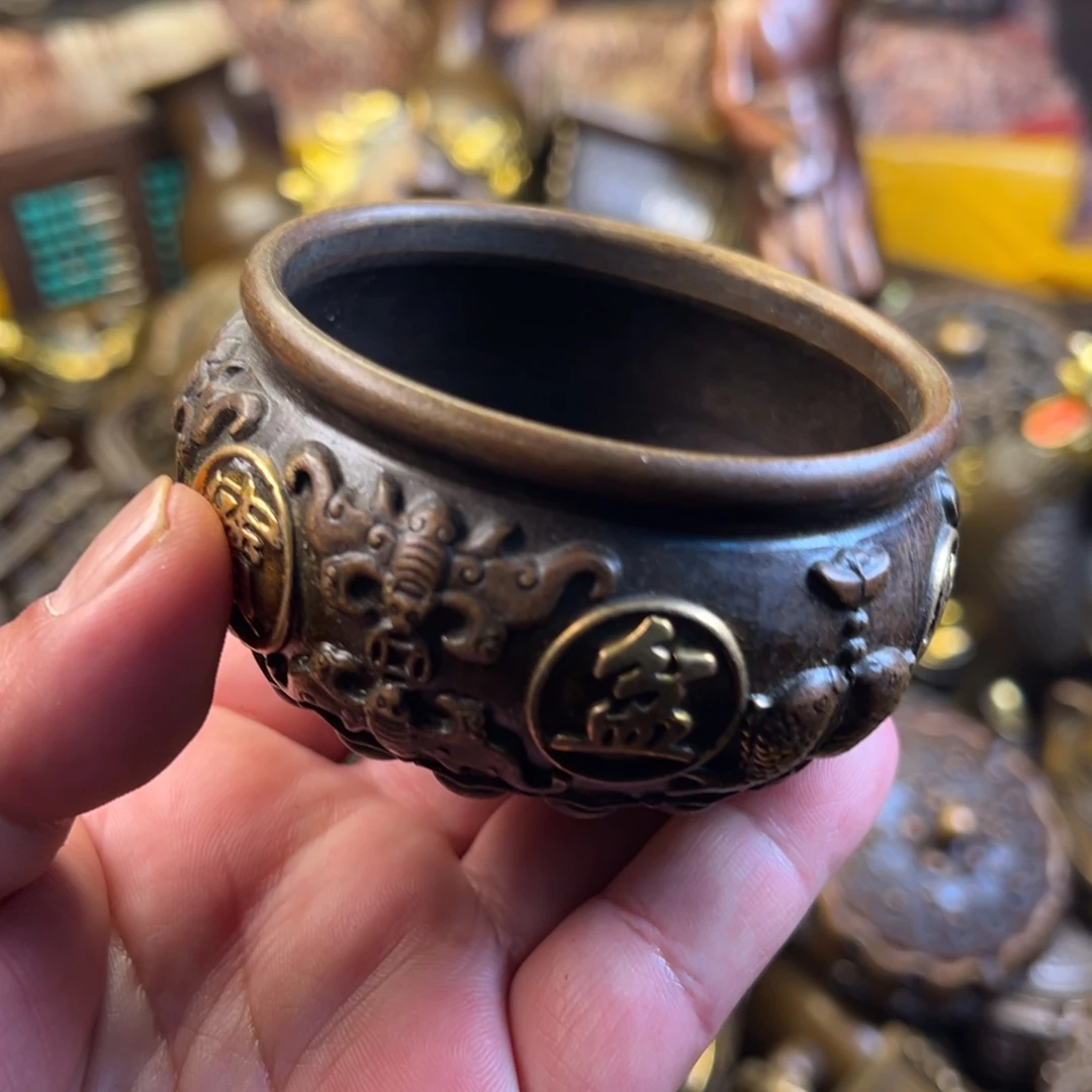 茶壶香炉铜器摆件