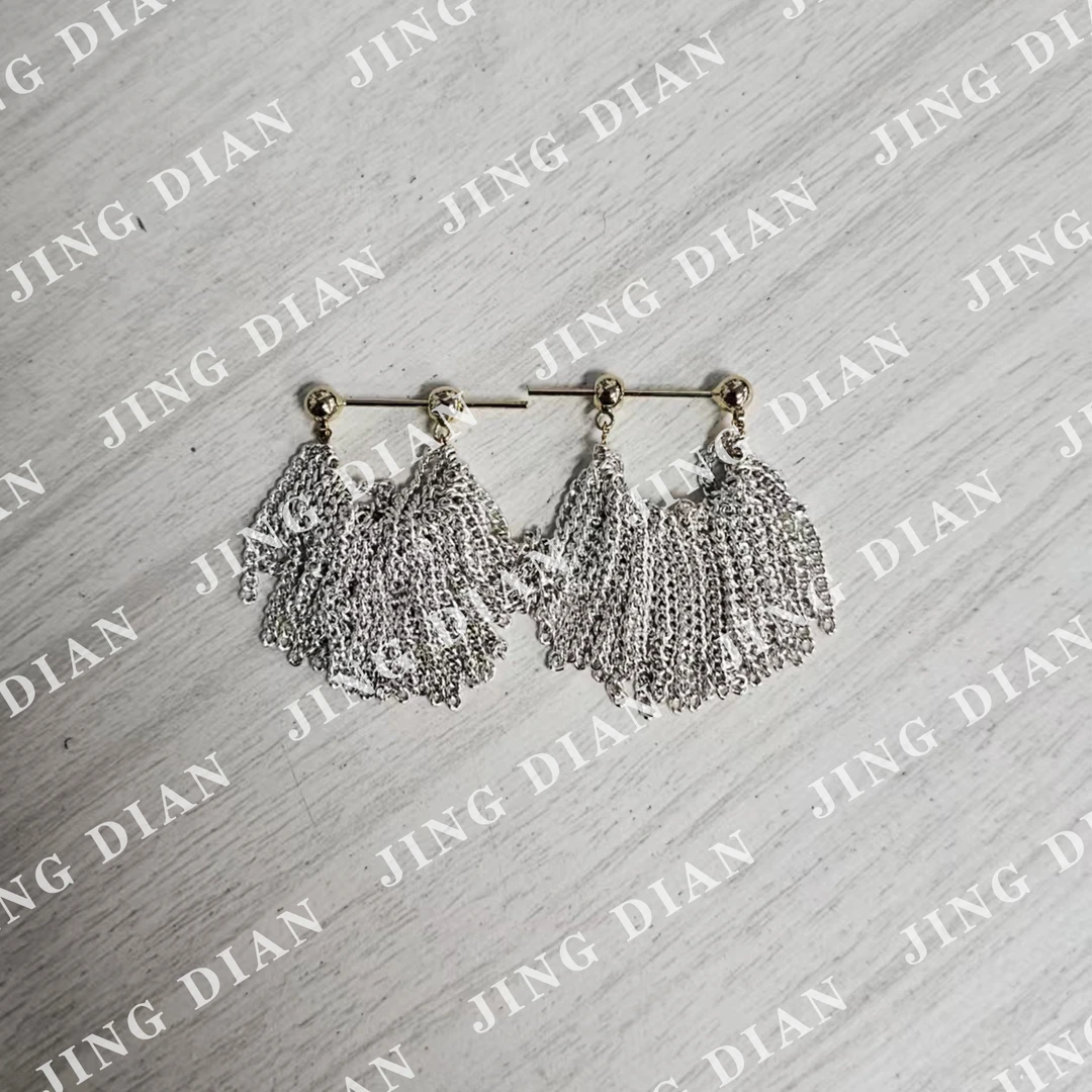 合金耳饰 【JD】天天自留流苏耳环