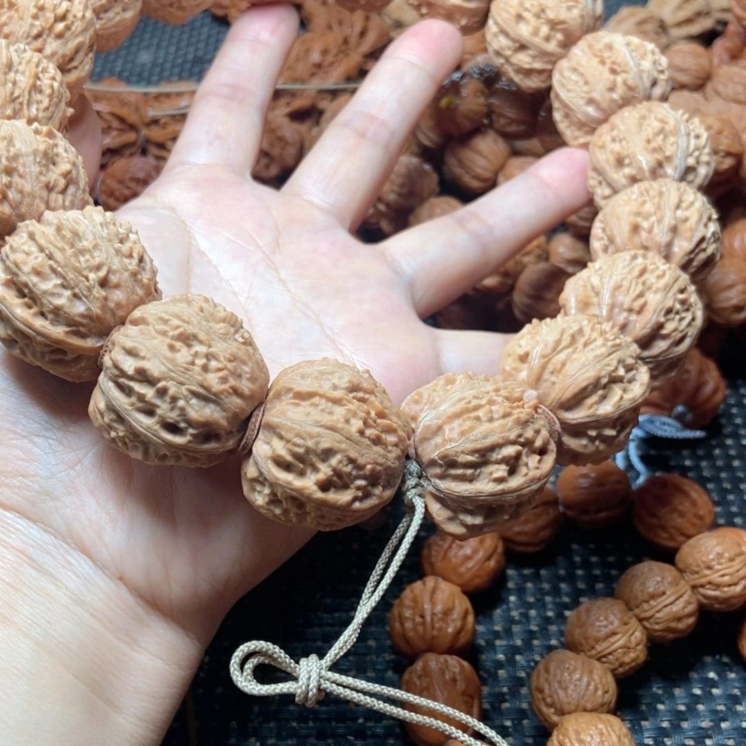 文玩核桃手串白茬方墩手持
