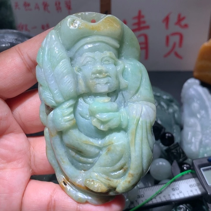 翡翠未镶嵌颈饰保真天然A货翡翠