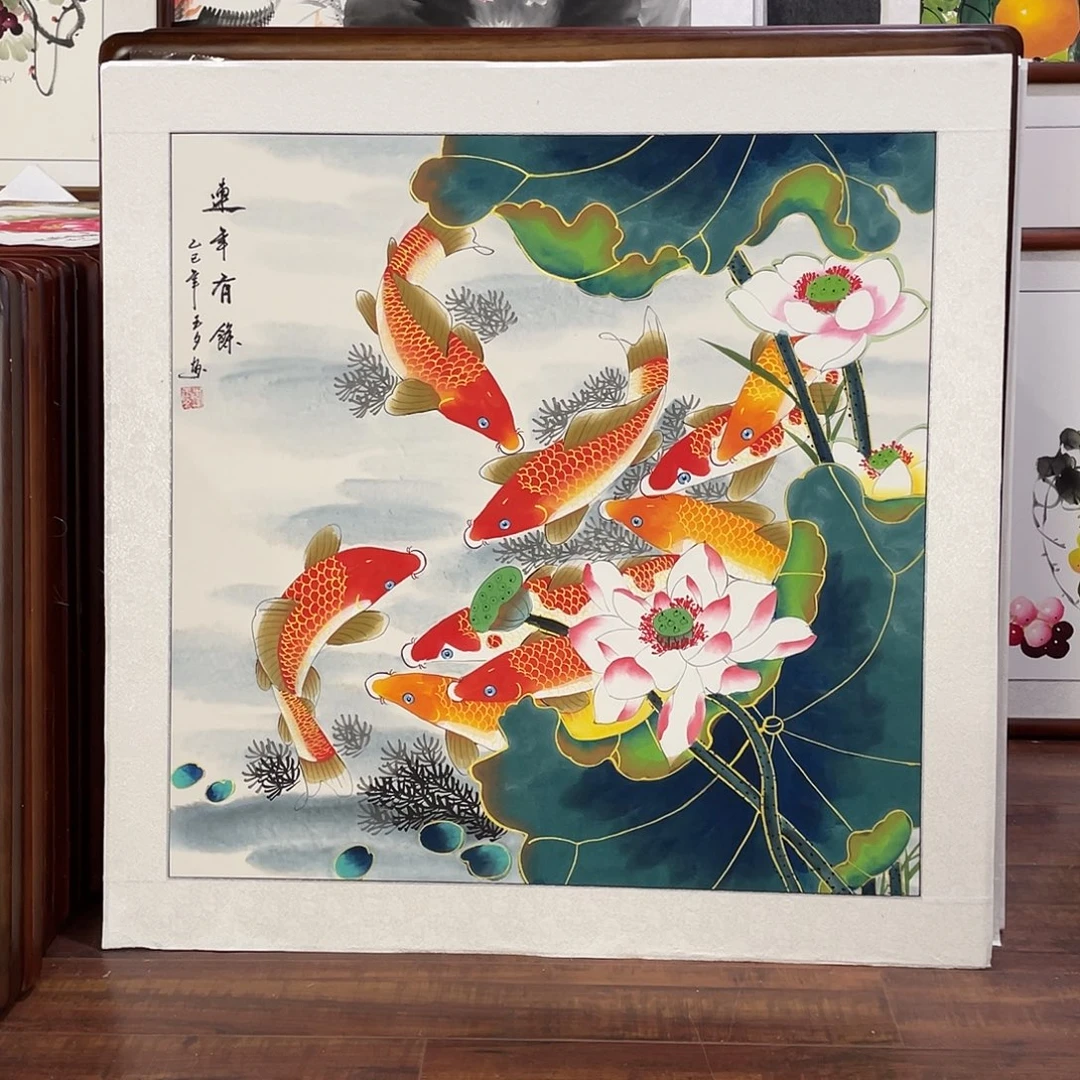 国画带框尺寸83*83厘米