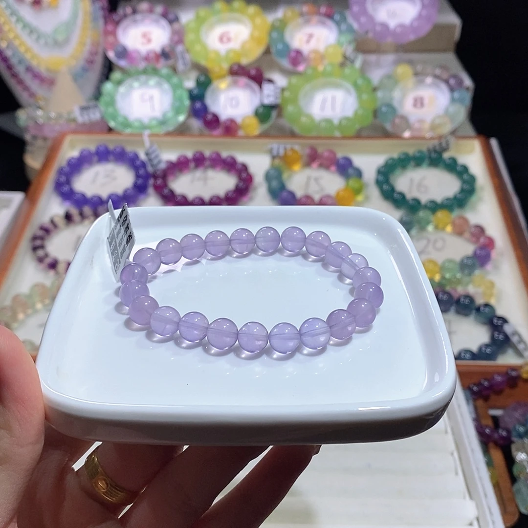 未镶嵌手链萤石仙紫