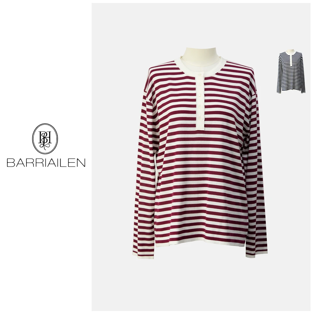 BARRIAILEN | 简约休闲百搭条纹衫-2415590