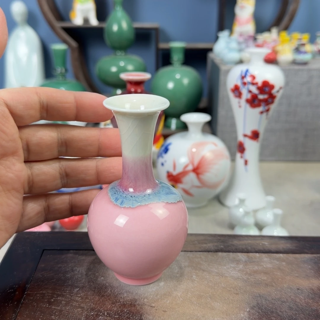 陶瓷手工小花器摆件