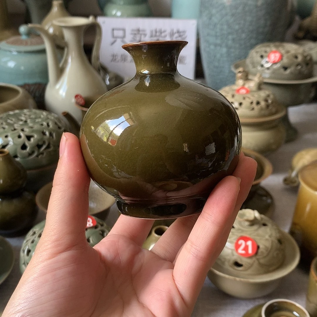 柴烧纯手工摆件龙窑