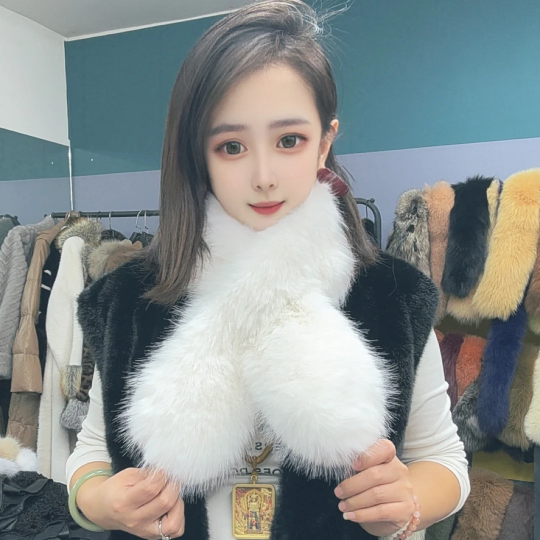 特价清仓冬季韩版加厚女围巾新款保暖毛绒清仓大毛领围脖