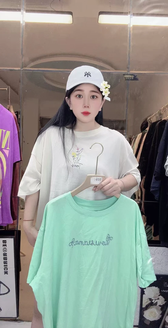 外贸高品质T恤重工刺绣