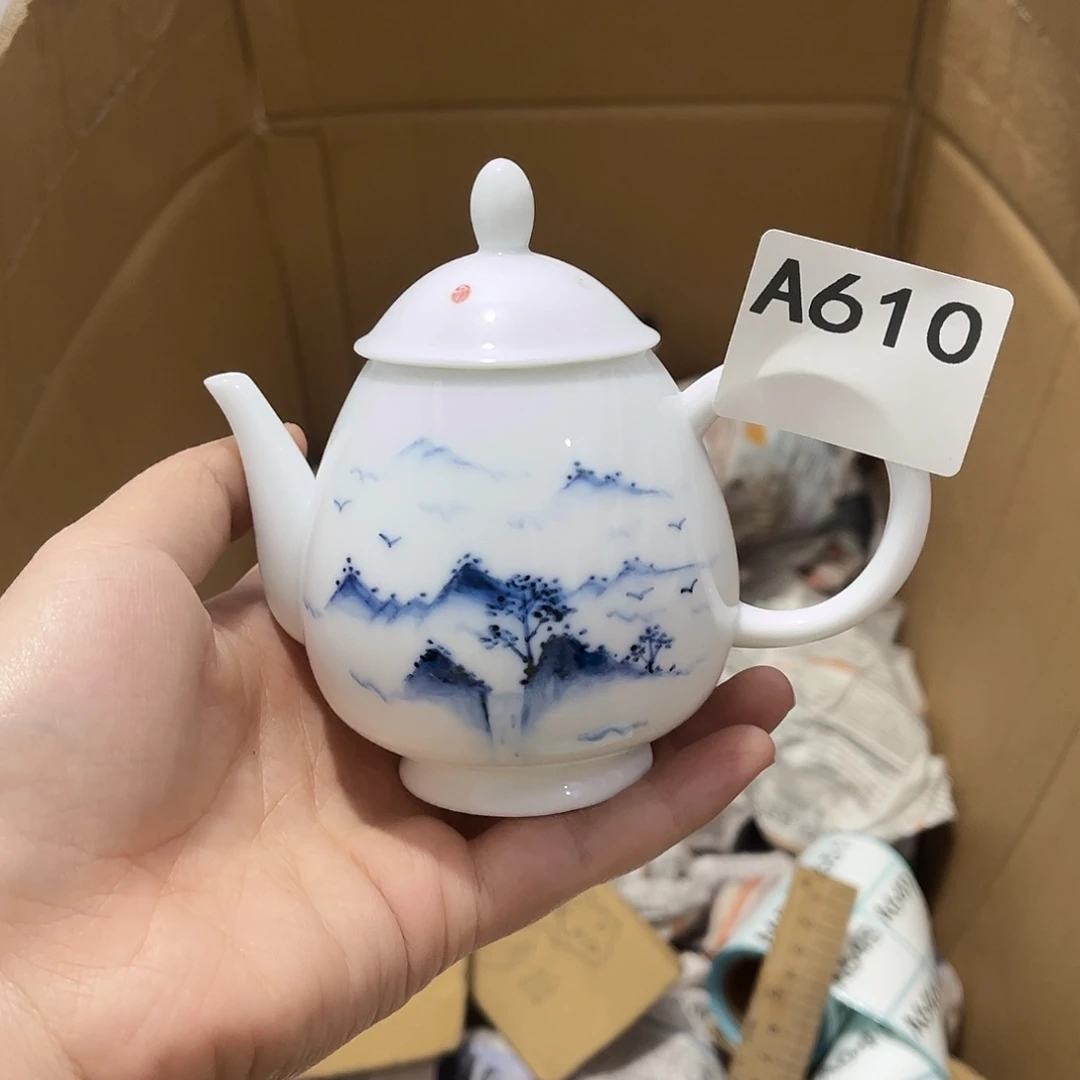 瓷片茶摆件工艺品摆件666
