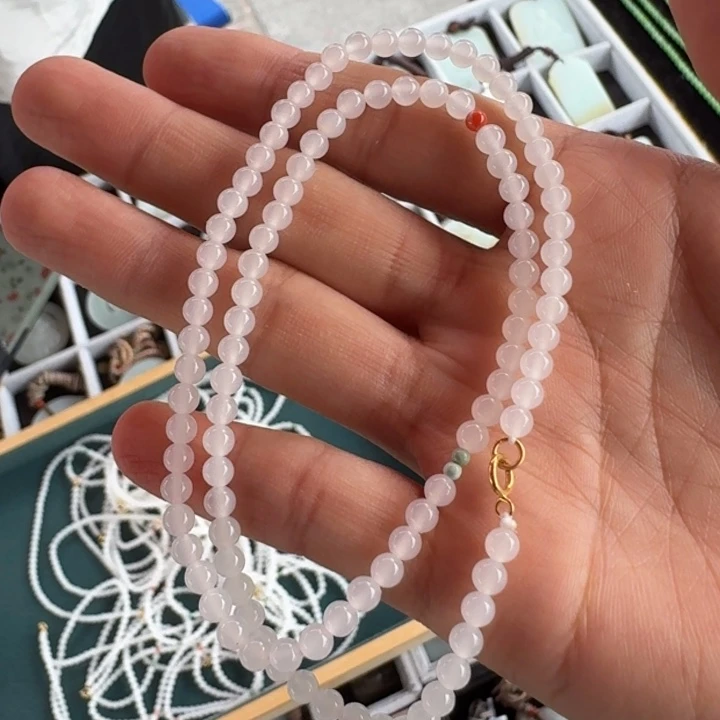 和田玉未镶嵌颈饰白玉项链静妃多样性拍一发一